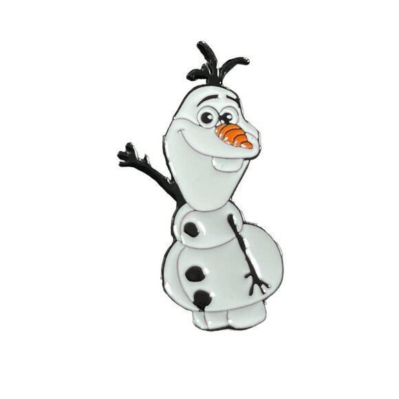 Olaf Snowman Lapel Pin Frozen Carrot Nose Badge Brooch Accessories Jewelry Pin - Picture 1 of 10